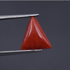 Natural Red Coral 3.39 Carat Certified Loose Gemstone | Moonga Stone for Ring & Astrology